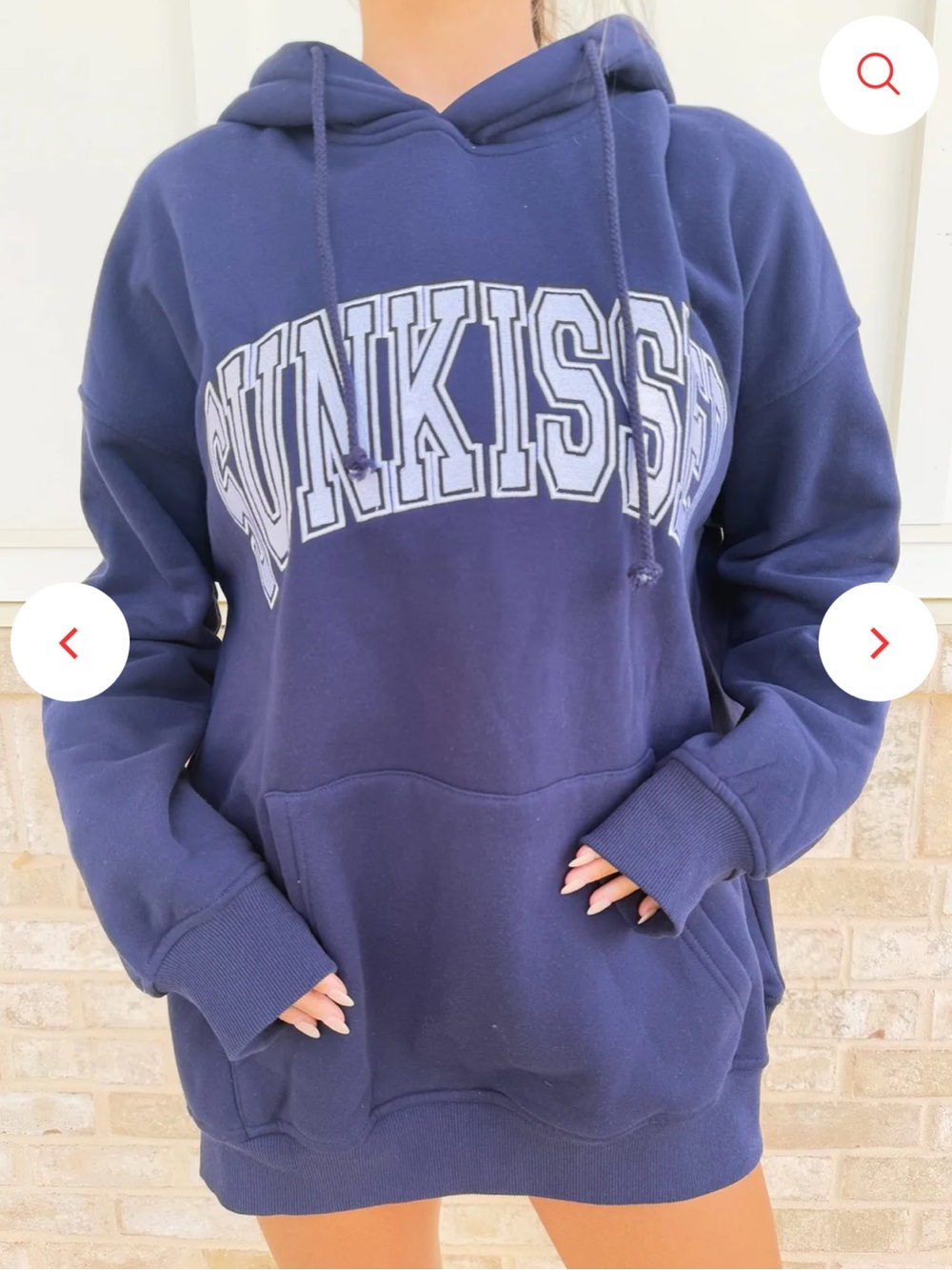 Sunkissed Collegiate Embroider Oversized Hoodie